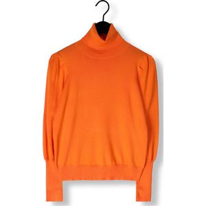 Notre-V Basic Knit Blouse Truien & vesten Dames - Sweater - Hoodie - Vest- Oranje - Maat XS