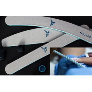 Silcare Pilnik Banan 100/180 Grijs Zebra Turquoise