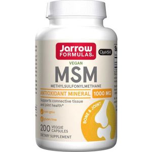MSM Sulfur 200 capsules - methylsulfonylmethaan | Jarrow Formulas