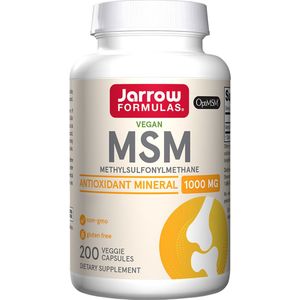 MSM Sulfur 200 capsules - methylsulfonylmethaan | Jarrow Formulas