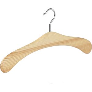 De Kledinghanger Gigant - 24 x Garderobehanger grenenhout naturel gelakt, 45 cm