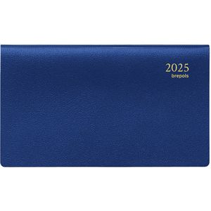 Brepols agenda 2025 - OMNIPLAN - Genova + ABC - Weekoverzicht - 1w/2p - Blauw - 16 x 8,9 cm