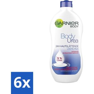 6 x Garnier - Body - Bodylotion - Urea - Gladmakend - Karitéboter - 400 ml - Bodylotion - Urea - Karitéboter - Droge Huid - Hydratatie