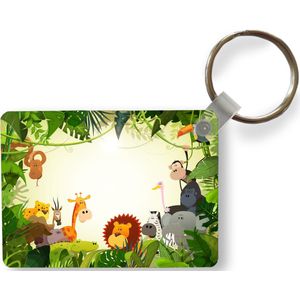 Sleutelhanger - Jungle - Dieren - Slang - Olifant - Jongens - Meisje - Kids - Baby - Uitdeelcadeautjes - Plastic