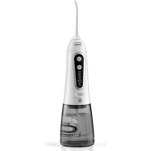 Waterflosser - Tandreiniger - 300ML - 5 Mondstukken - USB Oplaadbaar Elektrische Monddouche - IPX7 - Flosapparaten - Lange Batterijduur - Draadloze Water Flosser - Wit