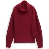 TOM TAILOR - Coltrui - Rood Gemêleerd - Lange Mouw - Losse Pasvorm