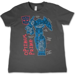 Transformers Kinder T-Shirt Optimus Prime Kids Tee HSB-12-TF1202-DTF556 DarkGrey-4 Jahre