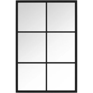 vidaXL-Wandspiegel-60x40-cm-metaal-zwart