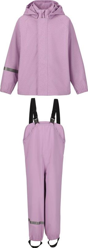 ZIGZAG - Regenset - Roze - Jas en Tuinbroek - PU Coating