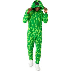 OppoSuits Creeper Onesie - Volwassen Verkleedkleding - Minecraft Kostuum - Pyjama - Chill Pak - Maat XL