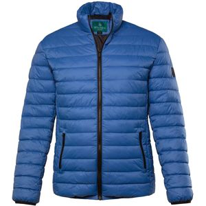 Boston Park - Heren - Boston Park gewatteerde jas Buik-Fit opstaande kraag - Kobalt blauw - Maat 52+