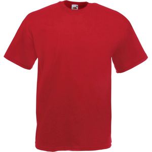 4 pack t-shirts Fruit of the Loom Value Weight Steen Rood maat 3XL