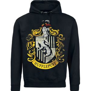 Harry Potter Huffelpuff Heren Trui met capuchon - zwart - XXL