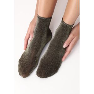 Oroblu Demi-Bas Diamonds 40 Sok Dames sokken - BlackGold - Maat OS