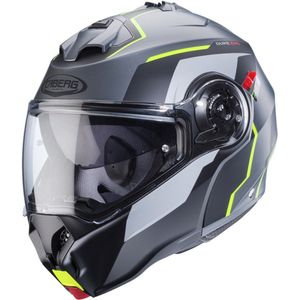 Caberg Duke Evo Move Grijs Geel Systeemhelm - Maat L - Helm