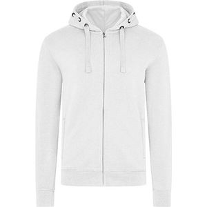 Men´s Hooded Jacket 'Premium' met ritssluiting White - L