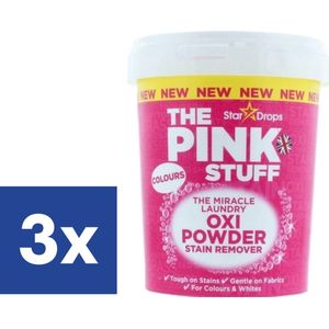 The Pink Stuff Vlekverwijderaar Poeder - 3 x 1 kg