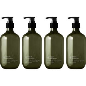The Spa Collection Vetiver Ecocert Cosmos Natural - Shampoo + Body Wash + Conditioner + Handzeep - 475 ml - Gerecyclede Fles - Set van 4 stuks