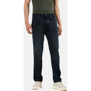 camel active Relaxed Fit 5-Pocket Jeans met lichte used effecten - Maat menswear-34/30 - Dunkelblau