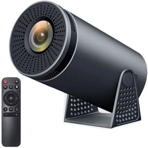 Sunova - Mini Beamer - Smart Projector - Zwart - 4K - Android 11 - Wifi6 & BT5.0