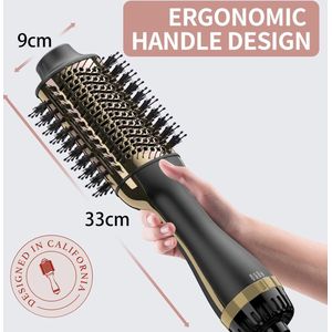 Hair Dryer Brush – Föhnborstel en styler in één Geüpgradede 4-in-1 föhnborstel met negatieve ionentechnologie en keramische titanium cilinder