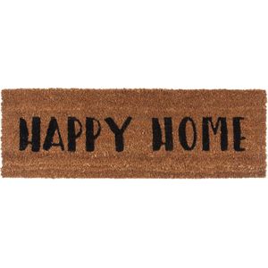Door mat Happy Home black
