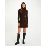 fitted mini dress 242-Regoya dark brown