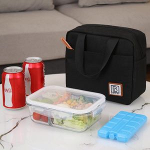Lunchtas - 4L, vierlaags geïsoleerde koeltas met koelelementen, veelzijdige lunchtas in de kleur zwart