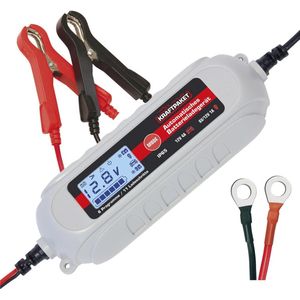 Acculader 6V/12V met Accutester en Druppellading - Comfortstekker en Kabels