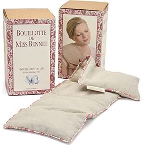 Linnen Warmwaterkruik met Elegante Bloemige Ontwerp - 15 x 47 cm