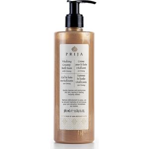 PRIJA - Heerlijk badschuim met gouddeeltjes, romig schuim, ginseng, 380 ml