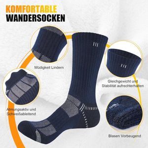 Ademende Wandelsokken en Sportsokken voor Heren - Comfortabel en Duurzaam, 5 Paar
