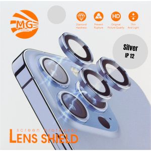 MG - Camera Lens Protector - Zilver - Roestvrij Staal - Geharde Glas