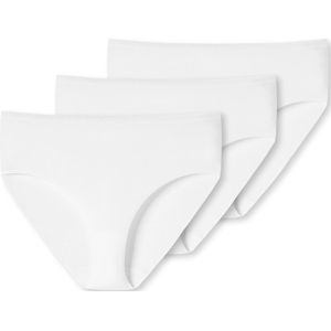 Uncover by Schiesser 3PACK Midi Slip Dames Onderbroek - wit - Maat L