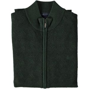 Fellows United Vest Cardigan Plated Structure Knit Green (42.1108 - 172)