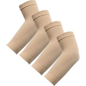 U Fit One Arm Sleeve - 4 Stuks - Compressie Arm Mouwen- Elleboog - Zweetabsorberend - Beige
