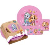 Bio Circulair Set Beker Schaal en Bord Paw Patrol - Roze