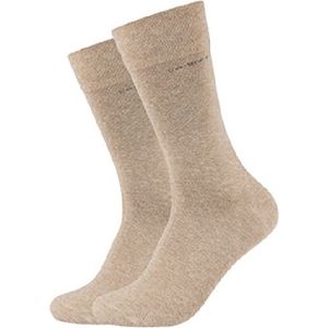 Camano Ca-Soft Sokken unisex 2 PACK 43/46 Beige naadloos zonder knellende elastiek