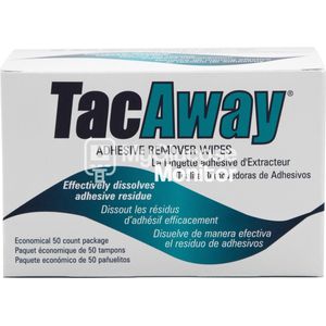 TacAway adhesive remover wipes - alcohol doekjes - 50 doekjes