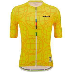 Santini Goodwood 1982 Uci Korte Mouw Wielertrui Geel 3XL Man