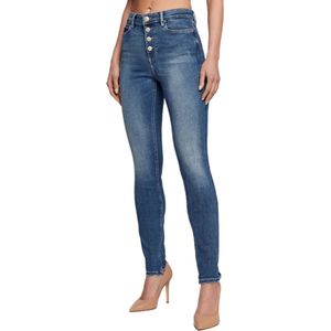 Dames jeans Guess blauw 1981 BLOOTGESTELDE KNOP