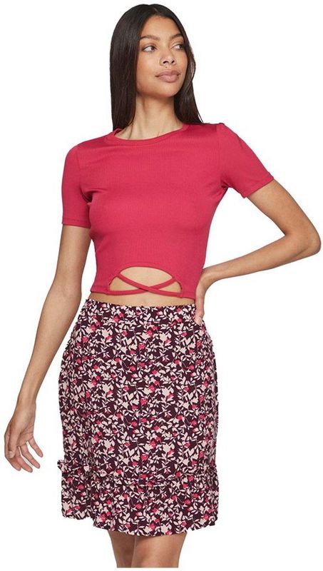 Vila - Lira - T-shirt - Roze - Korte Mouwen