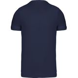 Donkerblauw T-shirt met V-hals merk Kariban maat XL