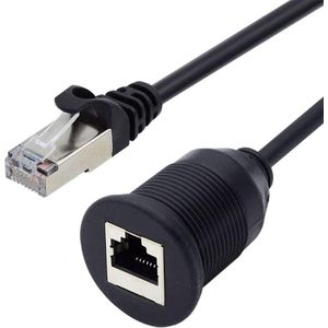 Waterdichte stofveilige RJ45 CAT6-connector op Socket LAN-Ethernet Network Extension Cable - Auto Panel Assembly Design