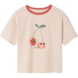 Vertbaudet - Set T-shirt en Short - Badstof - Meisjes