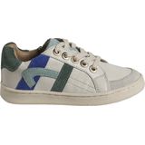 Vertbaudet - Kleutercollectie - Leren Kindersneakers - Veelkleurig - Met Rits en Veters