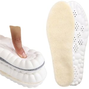 Warme binnenzolen - L - maat41-42 - Lengte 26,5 cm - Dempende binnenzolen - Lichtgewicht en elastische binnenzolen - Sneeuwschoen binnenzolen - Zweetabsorberende, ademende en geurbestendige binnenzolen - Winter binnenzolen - Winterwarmte