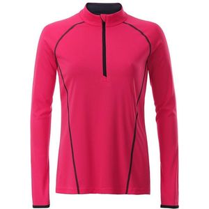 James and Nicholson Dames/dames Sport Top met lange mouwen (Helder Roze/Titaan)