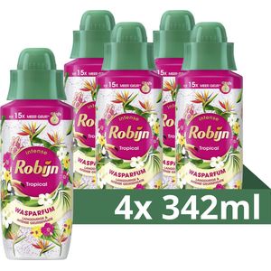 Robijn - Intense Tropical - Wasparfum - 4 x 342 ml - Tot 15x Meer Geur