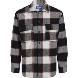 JACK&JONES PLUS JORBLAFRI CHECK OVERSHIRT LS PLS Heren Overhemd - Maat EU3XL US1XL